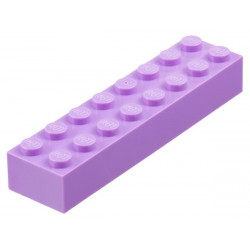 Brick 2 x 8: {умерено лавандулов}