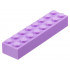 Brick 2 x 8: {умерено лавандулов}