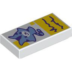 FLAT TILE 1X2, NO. 424: {бял}
