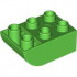 BRICK 2X3 W. INV. BOW: {ярко зелен}