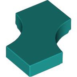 TILE 2X2, W/ CUT OUT: {ярко синьо-зелен}