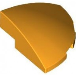Slope, Curved 3 x 3 Corner Round: {огнено жълто-оранжев}