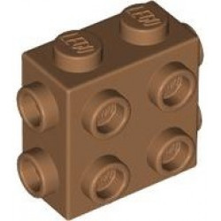 Brick, Modified 1 x 2 x 1 2/3 with Studs on Side and Ends: {умерен нуга}