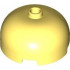 Brick, Round 3 x 3 x 1 1/3 Dome Top - Open Stud: {студено жълт}