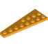 Wedge, Plate 8 x 3 Right: {огнено жълто-оранжев}
