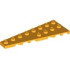 Wedge, Plate 8 x 3 Left: {огнено жълто-оранжев}