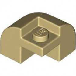 BRICK W/ BOW 2X2X1 1/3: {тухлено жълт}