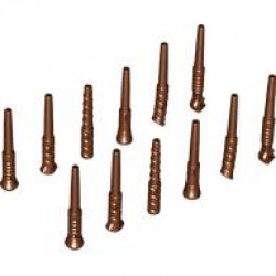 Minifigure, Utensil Wand, 12 in Bag (Multipack): {червеникаво-кафяв}