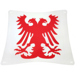 Cloth Sail 24 x 20 with Red Durmstrang Double-Headed Eagle Pattern: {бял}