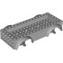 Vehicle, Base 8 x 16 x 2 1/2 with Mudguards, 4 x 14 Recessed Center with 5 Holes, and Dark Bluish Gray Wheels Holders: {умерено каменно сив}