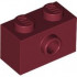 Brick, Modified 1 x 2 with Stud on Side: {нов тъмно червен}