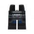 Hips and Legs with Robe Ends, Dark Silver Armor and Dark Blue Shirttails Pattern: {черен}