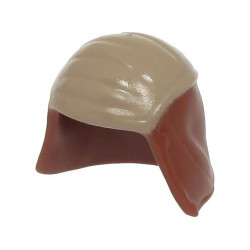 Minifigure, Headgear Cap, Neck Protector SW with Dark Tan Top Pattern: {червеникаво-кафяв}