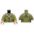 Torso Female Jacket, Sand Green, Tan, and Dark Orange Buttons, Pockets, and Collar with Bow Pattern / Olive Green Arms / Light Nougat Hands: {маслинено зелен}