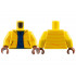 Torso Jacket with Orange Stripes, Dark Blue Shirt Pattern / Yellow Arms / Reddish Brown Hands: {ярко жълт}