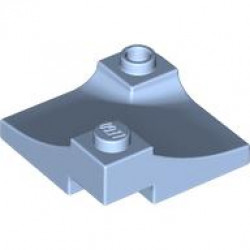BRICK 1X3X3,INSIDE ARCH,W/ CUTOUT, KNOB: {светло кралско син}