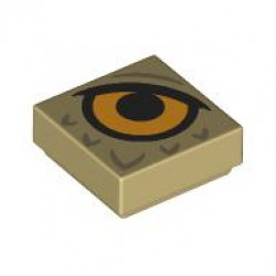 FLAT TILE 1X1, NO. 314: {тухлено жълт}