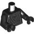 Torso LotR Ringwraith Tattered Robe, Shirt and Waist Sash with Dark Bluish Gray Contours and Wrinkles Pattern / Black Arms / Black Hands: {черен}