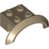 Vehicle, Mudguard 4 x 2 1/2 x 1 with Arch Round: {пясъчно жълт}