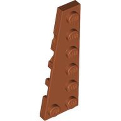 LEFT PLATE, 2X6, DEG. 9: {тъмно оранжев}