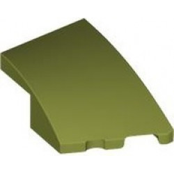 Wedge 3 x 2 Right No Studs: {маслинено зелен}