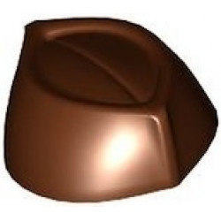 Minifigure, Headgear Cap, Butcher / Food Service: {червеникаво-кафяв}