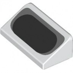 ROOF TILE 1X2X2/3, NO. 49: {бял}