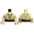 Torso SW Jedi Robe with Dark Tan Wrinkles, Dark Brown Belt with Pouches and Silver Buckle, Light Nougat Neck Pattern / Tan Arms / Light Nougat Hands: {тухлено жълт}