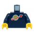 Torso Space Classic Moon Logo High on Torso Pattern, Inside with Ribs (second reissue) / Dark Blue Arms / Yellow Hands (BAM): {земно син}