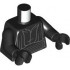 Torso SW Sith Robe with Waist Sash with Pouch and Dark Bluish Gray Dots Pattern / Black Arms / Black Hands: {черен}