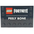 Tile, Modified 4 x 6 with Studs on Edges with LEGO Fortnite Logo and 'PEELY BONE' Pattern: {черен}