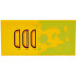 Tile 2 x 4 with Lime Paint Splotches and Air Vent with Orange Highlights and Black Outlines Pattern: {огнено жълто-оранжев}