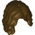 Mini Doll, Hair Female Mid-Length, Wavy, Parted in Center: {тъмно кафяв}