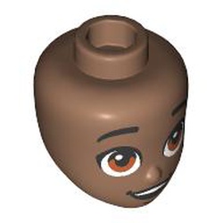 MINI DOLL, HEAD, NO. 488: {умерено кафяв}