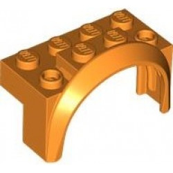 Vehicle, Mudguard 4 x 2 1/2 x 2 with Arch Round: {ярко оранжев}