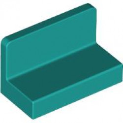 WALL ELEMENT 1X2X1: {ярко синьо-зелен}