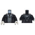 Torso Robe with Hood, Dark Bluish Gray Sweater, White Shirt and Hogwarts Crest Tie Pattern / Black Arms / White Hands: {черен}
