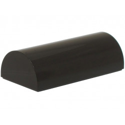 Slope, Curved 2 x 4 Double with Groove: {черен}