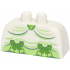 Lower Body, Skirt Wide with Side Hoops (Panniers) with Yellowish Green and Sand Green Dress Trim, Lime Laces and Bows Pattern (BAM): {бял}