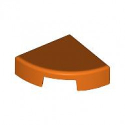 1/4 CIRCLE TILE 1X1: {червеникаво-оранжев}