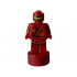 Minifigure, Utensil Statuette / Trophy with Ninjago Kai with Gold and Red Robe and Ninjago Logogram Letter K Pattern: {нов тъмно червен}