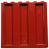 Panel 1 x 6 x 5 with Corrugated Profile: {нов тъмно червен}
