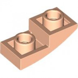 PLATE, W/ HALF BOW, INV. 1X2X2/3: {светло нуга}