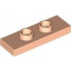 PLATE 1X3 W/ 2 KNOBS: {светло нуга}