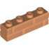 PROFILE BRICK 1x4 SINGLE GRO.: {нуга}