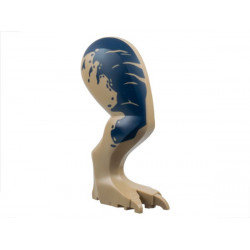 Dinosaur Leg Large (Rear) Tyrannosaurus rex with Pin, Dark Blue Markings Pattern - Right: {пясъчно жълт}
