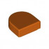 FLAT TILE 1X1, 1/2 CIRCLE: {червеникаво-оранжев}