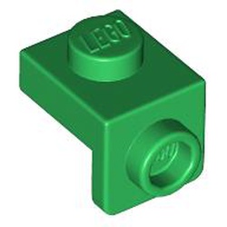 PLATE 1X1, W/ 1.5 PLATE 1X1, DOWNWARDS: {тъмно зелен}