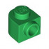 PLATE 1X1X2/3, W/ 1 KNOB, ROUNDED: {тъмно зелен}