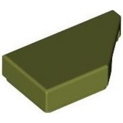 Tile, Modified 1 x 2 Wedge Right: {маслинено зелен}
